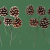 Cheap CASA PINECONE Pigne Set Da 6 2 Colori Bianco, Argentato