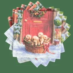 Clearance CASA PUPPIES Set Di 20 Tovaglioli Multicolore