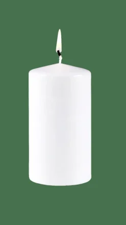 Outlet CASA PURE Candela Cilindrica Bianco
