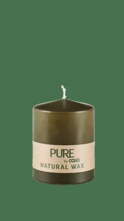 Shop CASA PURE Candela Cilindrica Verde
