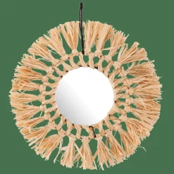 Clearance CASA RAFFIA Specchio Naturale