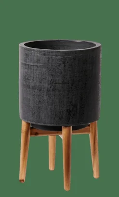 Outlet CASA SCURO Vaso Per Piante Nero