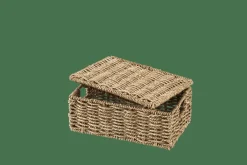 Fashion CASA SEAGRASS Cesto Portatutto S Con Coperchio Naturale