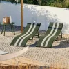 Sale CASA SILVES Lettino Set Di 2 Cachi A Righe