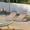 Online CASA SILVES Lettino Set Di 2 Sabbia
