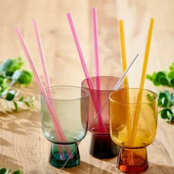 Sale CASA SLURP Set Di 6 Cannucce Riutilizzabili Mix Di 3 Colori Arancione, Viola, Rosa