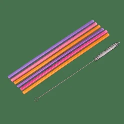 Sale CASA SLURP Set Di 6 Cannucce Riutilizzabili Mix Di 3 Colori Arancione, Viola, Rosa