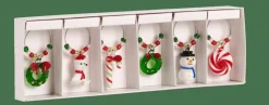 Flash Sale CASA X-MAS Segnabicchieri Set Di 6 Multicolore